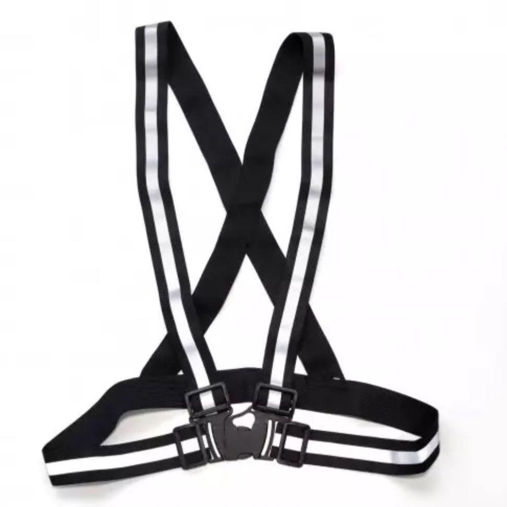 Dcn harnesses arnês refletor para bicicleta/trotador/motocicleta - preto