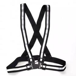 HARNAIS DCN Harnais réfléchissant vélo et trottinette - Noir