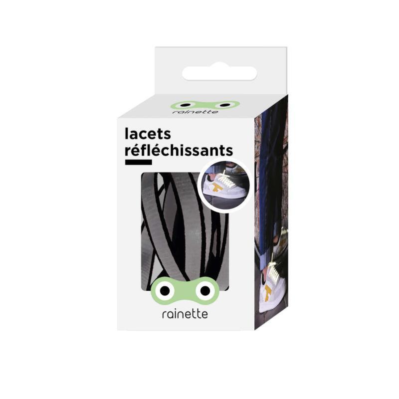 RAINETTE LACETS REFLECT Cordões reflectores - 110 cm - Preto