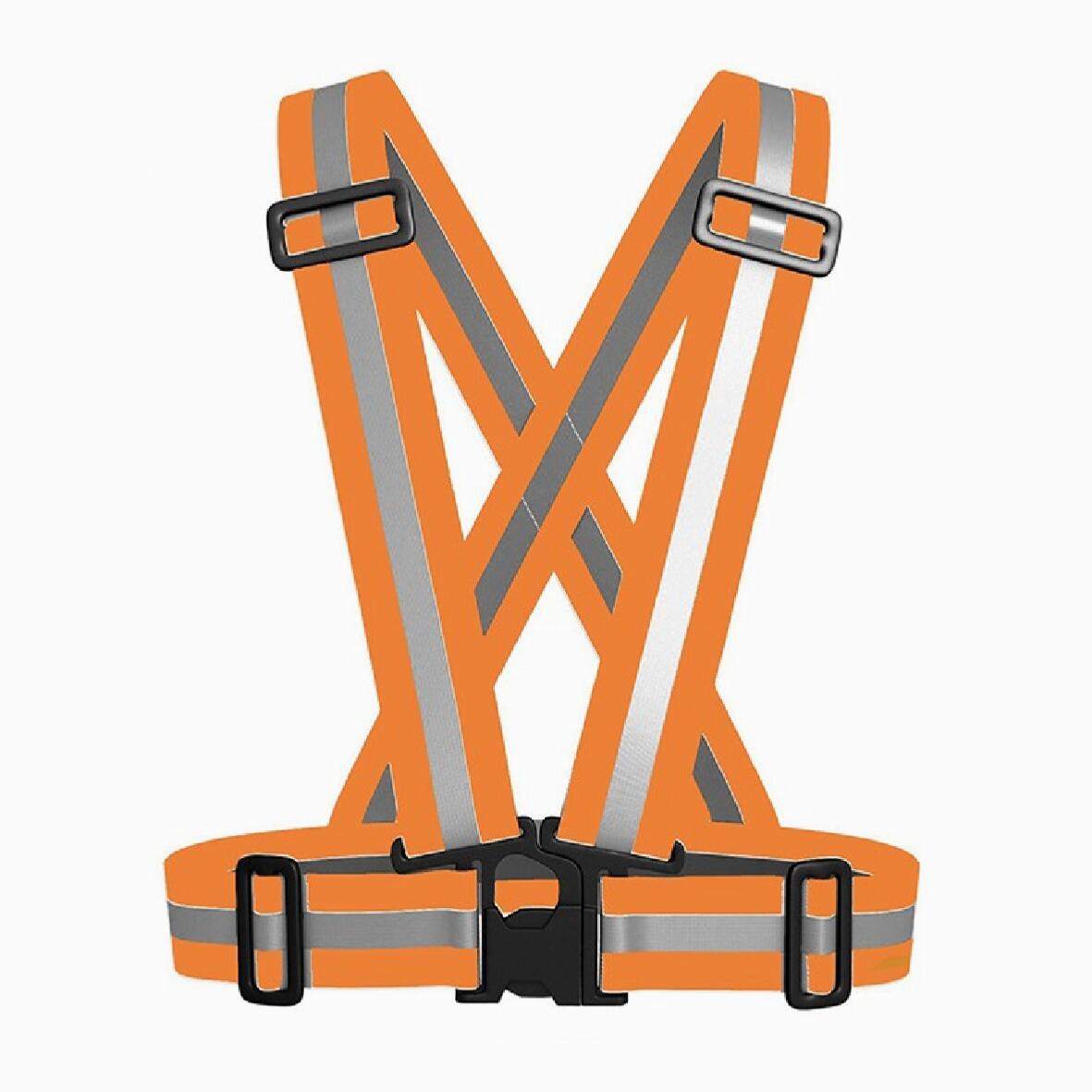 Harnais dco arnês refletor para bicicleta/trotador/moto - laranja