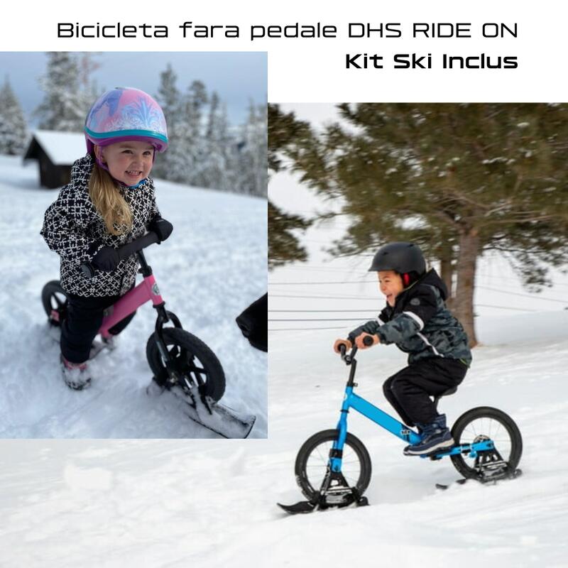 Bicicleta fara pedale DHS RIDE-ON Roz