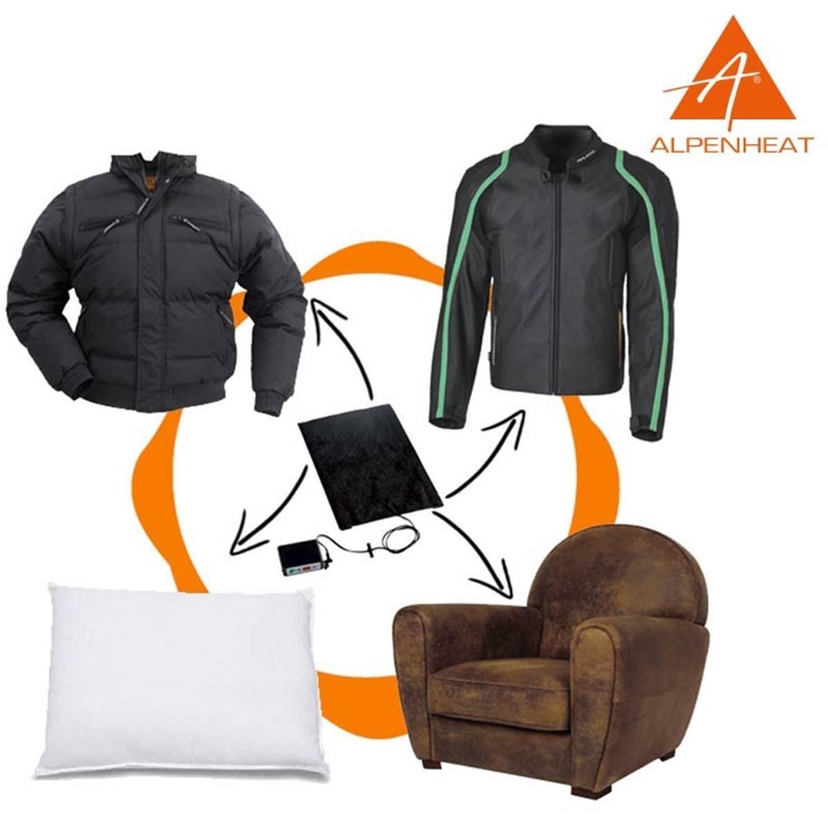 Alpenheat - Aj5 Diy Patch Chauffant À Coudre - Manchon Chauffant - Noir - Taille Unique - Decathlon