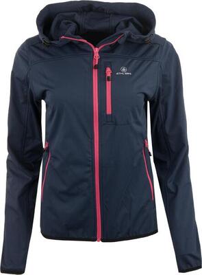 Dames softshell jas valeria navy l - winddicht & ademend