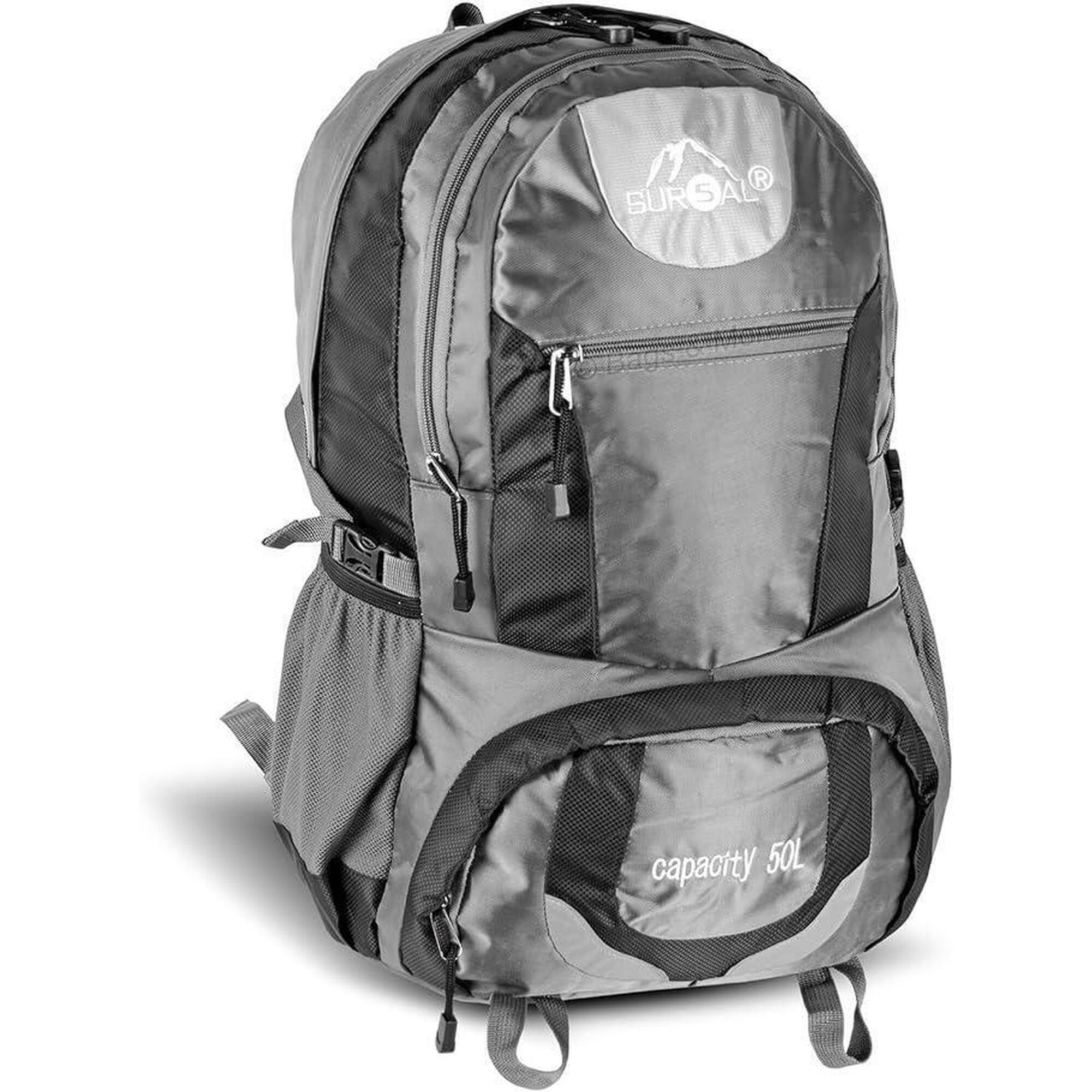 Zsport - Sac À Dos Sur5al Yukon 50l Gris - Le Compagnon Idéal Pour Les Randonneurs - Sac À Dos - Gris - 50 L - Decathlon