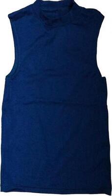 Heren nylon compression turn shirt (donkerblauw)