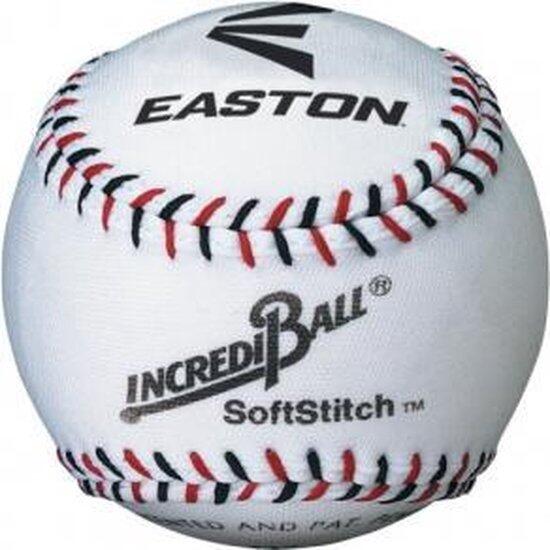 EASTON Weicher Baseball - InciBall - Softstich - Jugend (Weiß)