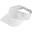 Pare-soleil - Femmes - Réglable - Fermeture velcro - Bandeau en coton (Blanc)