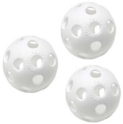 3 stuks wiffle plastic baseball - honkbal (wit)