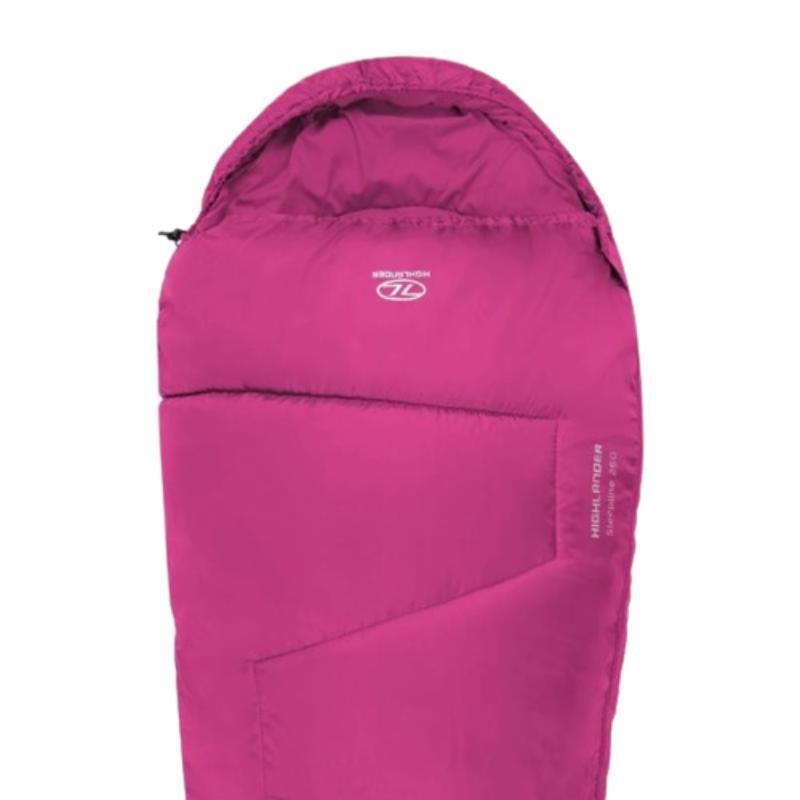 Highlander Sleepline 250 Mummy Sleeping Bag Pink 1/5