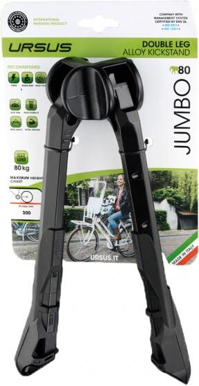 Middenstandaard Jumbo 2-poot 30cm - zwart 3/4