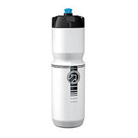 bouteille de sport 0Team,8 litres PVC 7,4 cm blanc/noir