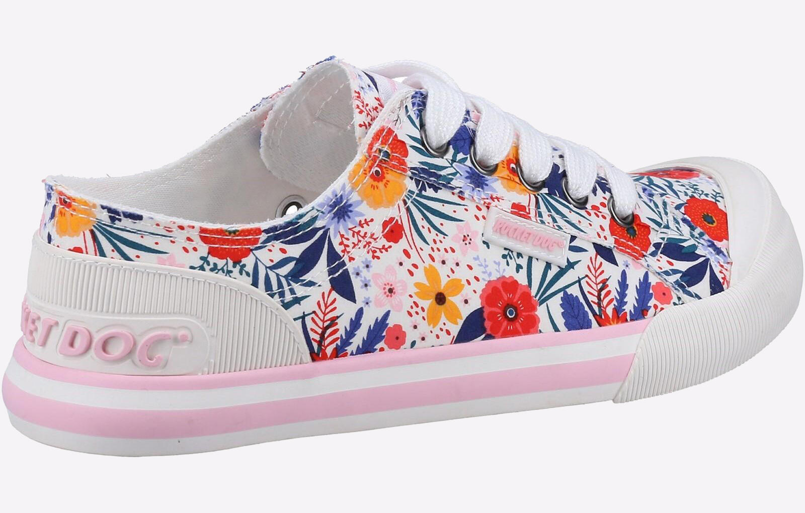 Rocket Dog Jazzin Malden Floral Womens Trainers 3/4