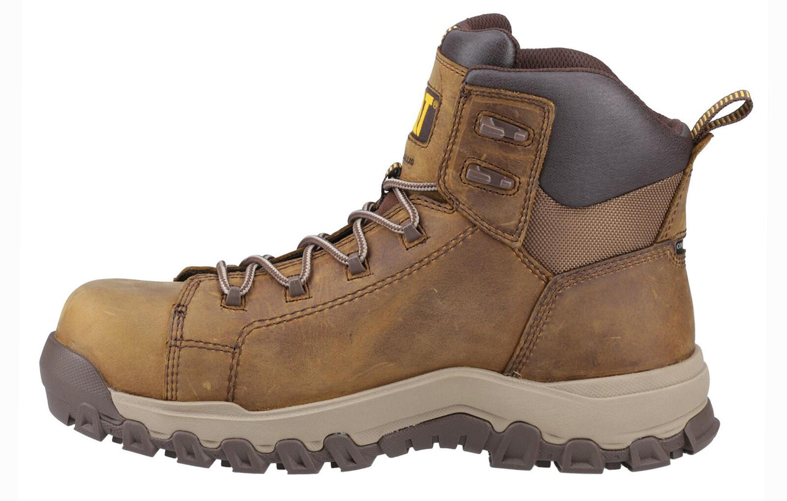 Caterpllar Men's Threshold Waterproof Steel Toe ndustral Boot com o