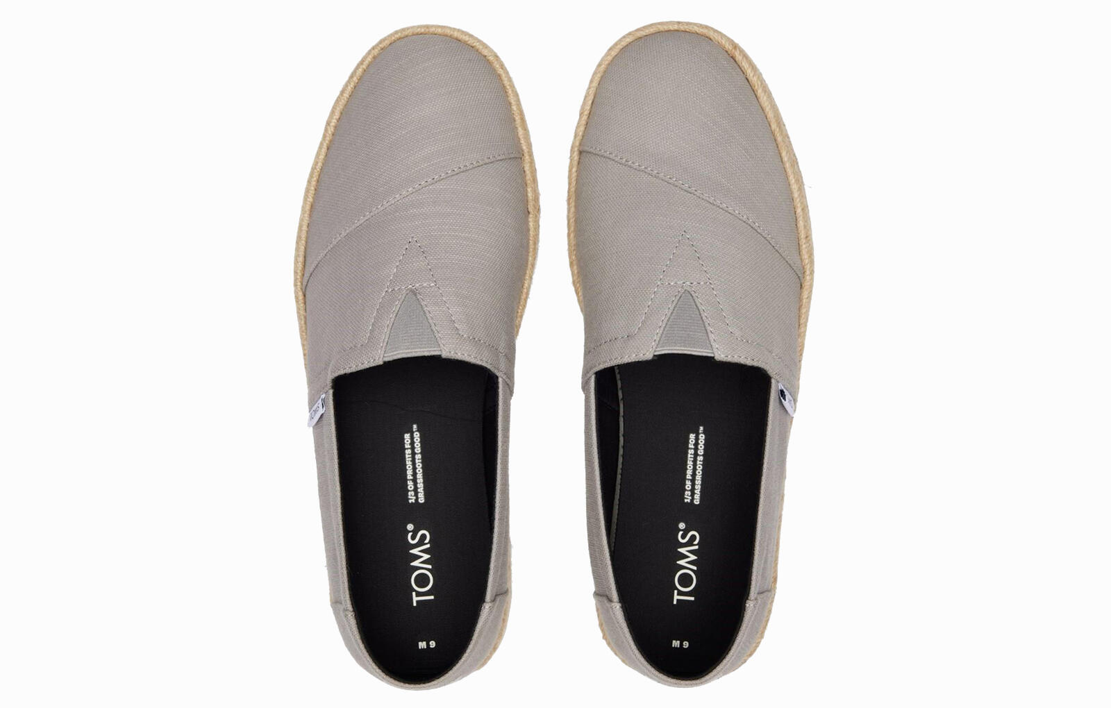 Toms Alpargata Rope 2.0 Men's Casual Slip-On Shoes - Grey 5/5