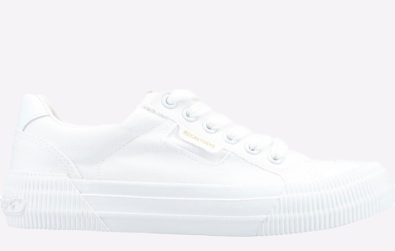 Rocket Dog Cheery White Trainers Canvas Rocket Dog Cheery Lace