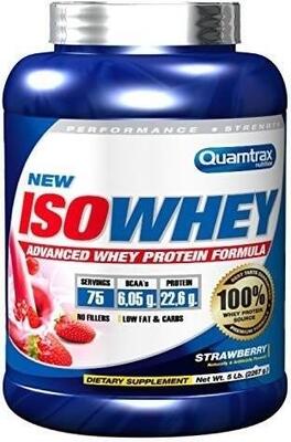 Iso whey - 2,23 kg aardbei kiwi quamtrax