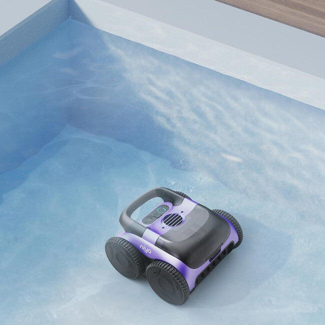 Robot aspirateur de piscine sans fil fond uniquement, durée de cycle jusqu'à 4/5