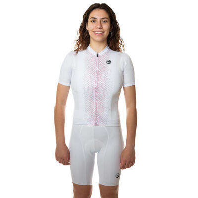 Fietsshirt vrouwen unica wit