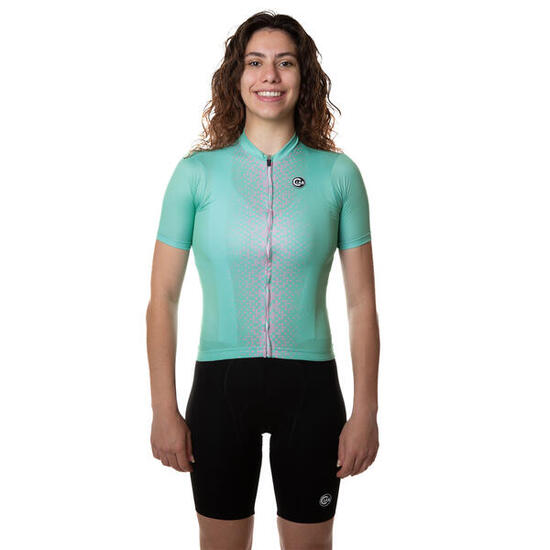 Maglia da ciclismo donna Unica bianco