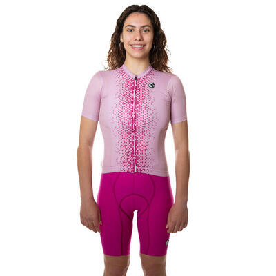 Fietsshirt vrouwen unica roze