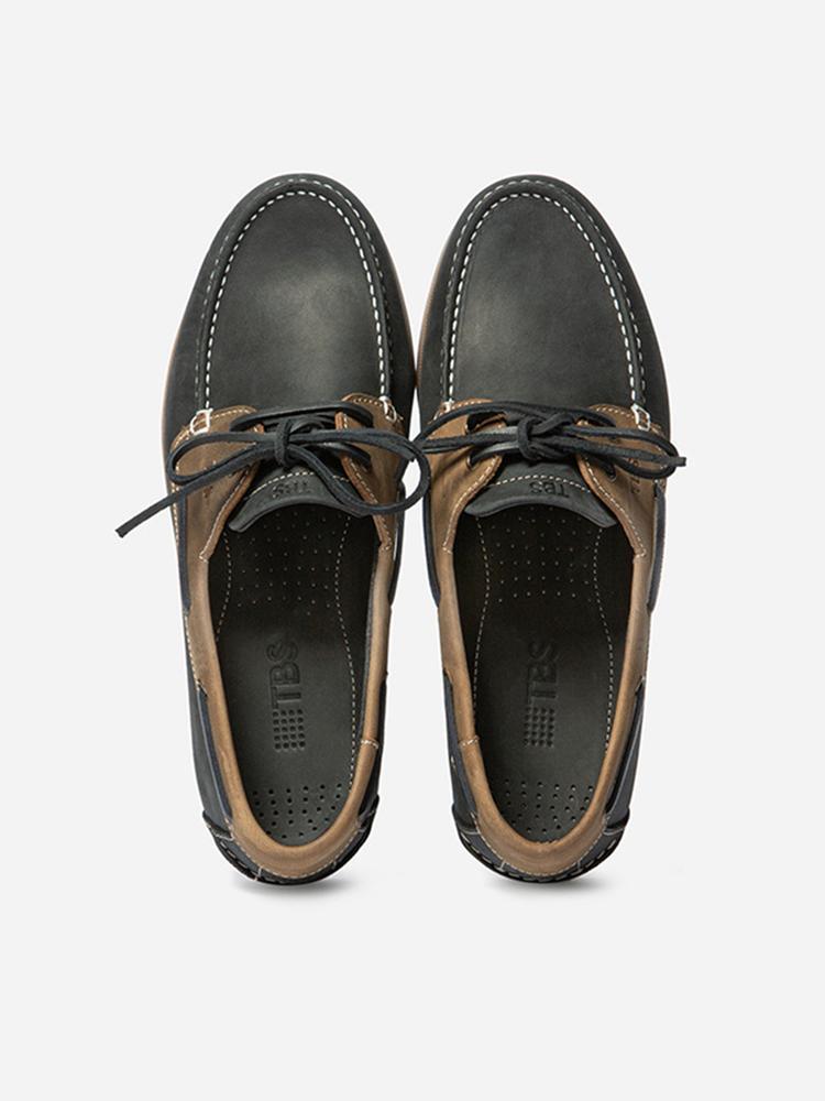 Chaussures bateau homme PHENIS Marine/Tan 4/4