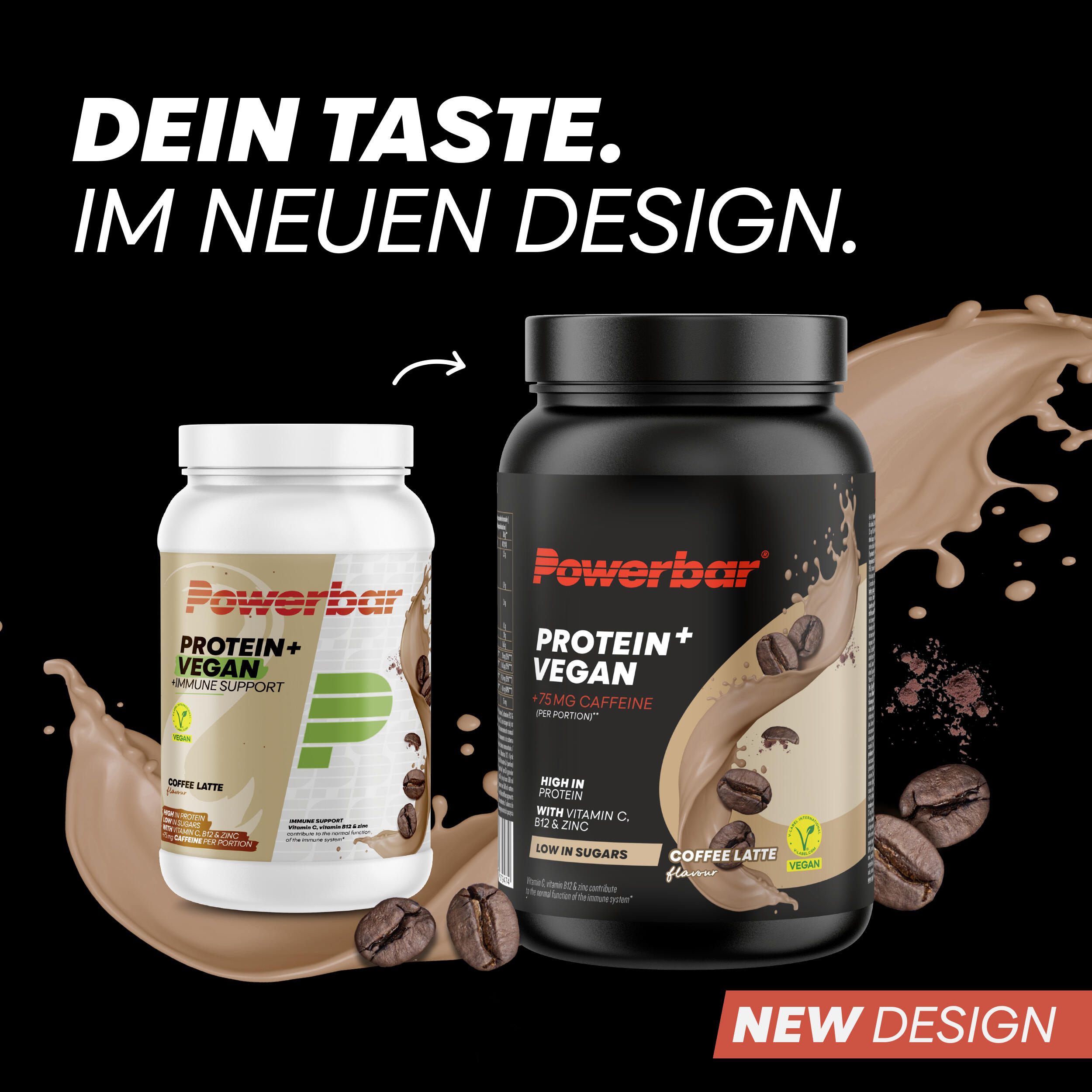 Protein Plus Vegan Immune Support 570g Coffee Latte 2/7