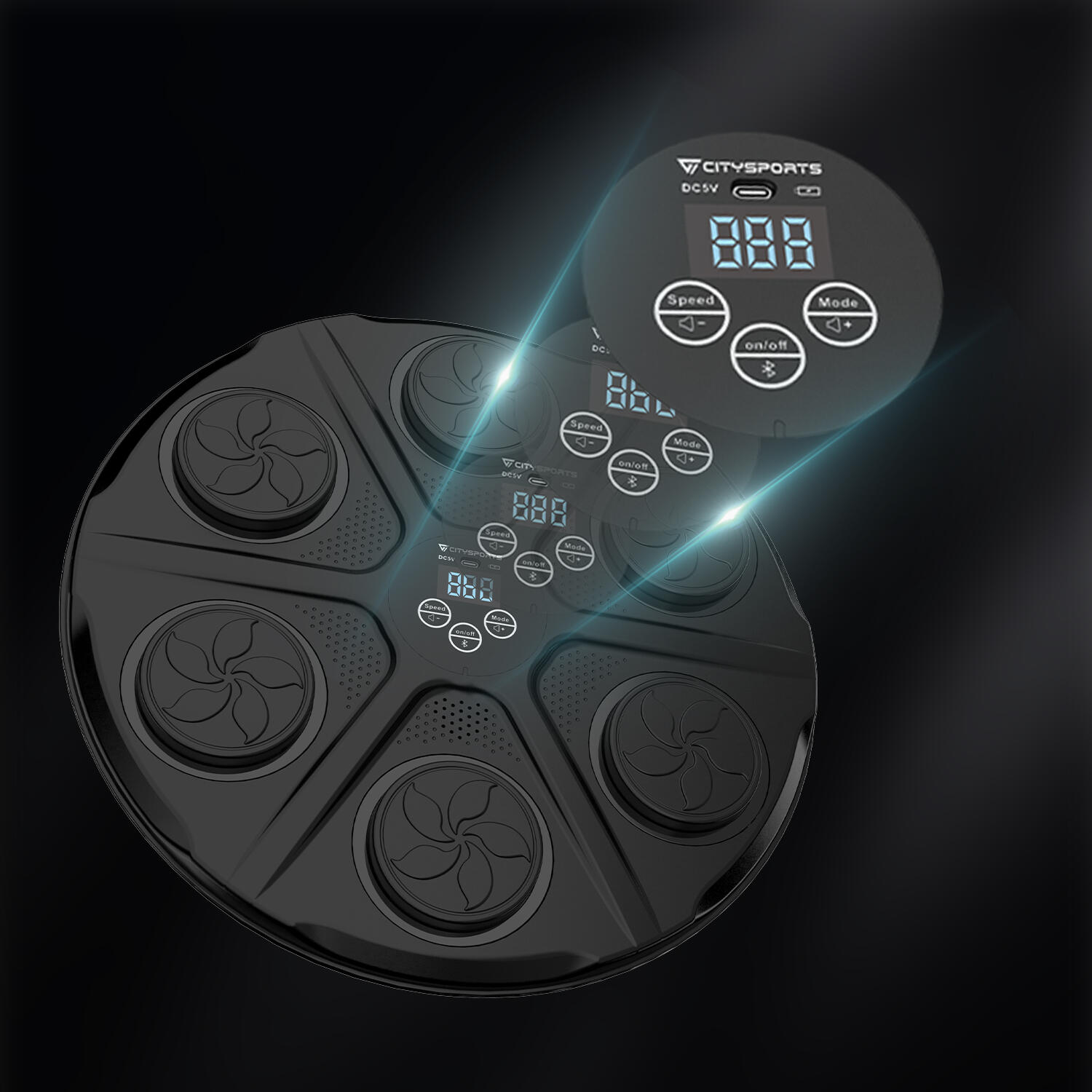 Musikalische Boxmaschine,Boxtrainingsgerät,Bluetooth,Familien-Boxspiel 2/5