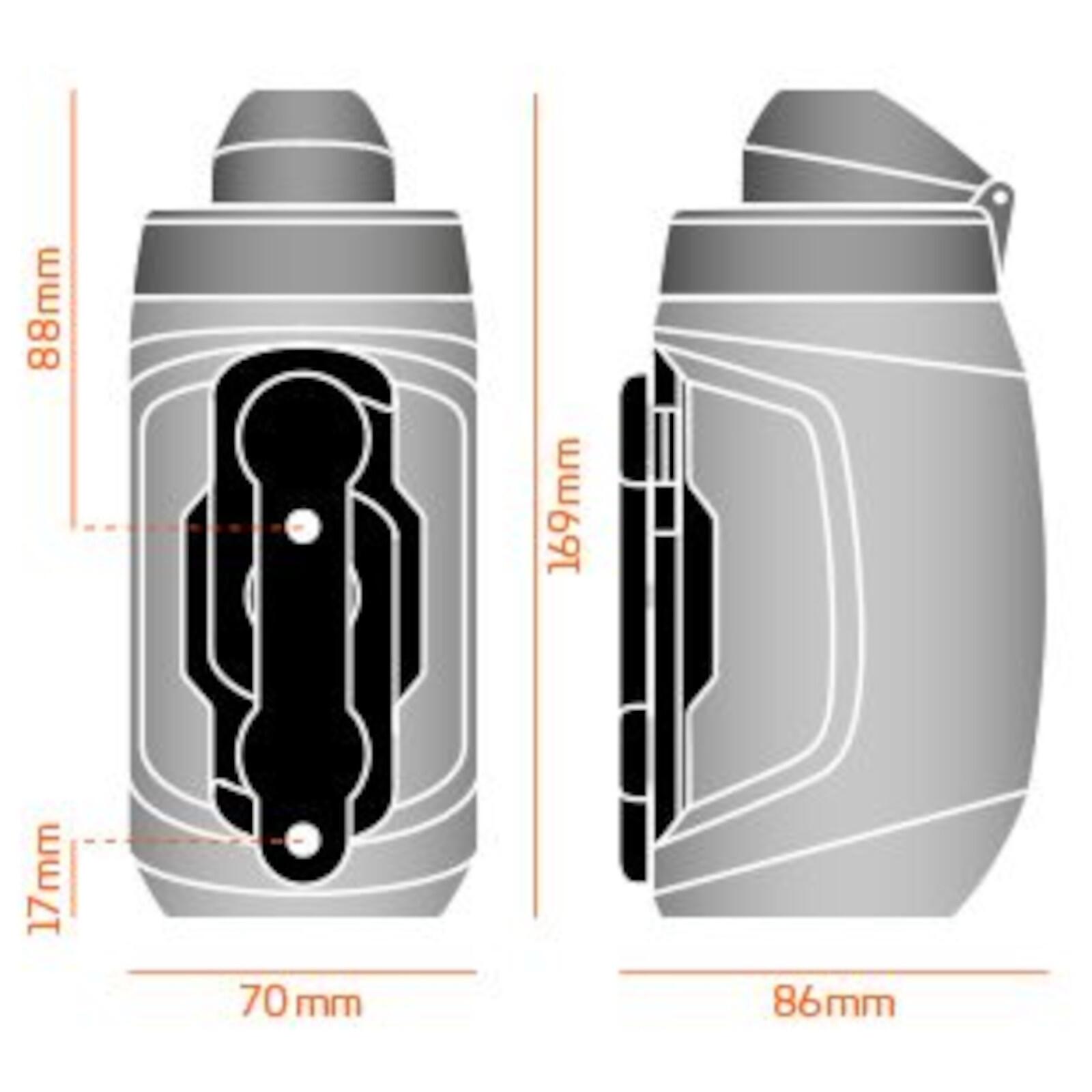 TWIST bottle 450 + bike base Solid Black 3/5