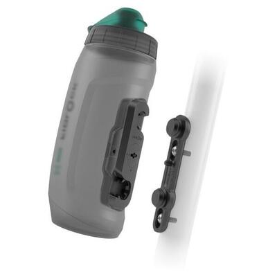 Fles 590 antibacterieel + bike base - grijs/turquoise