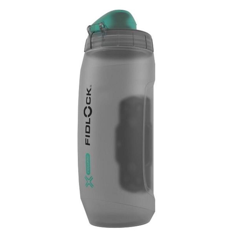 Bottle 590 Antibacterial + Bike Base - gris/turquoise