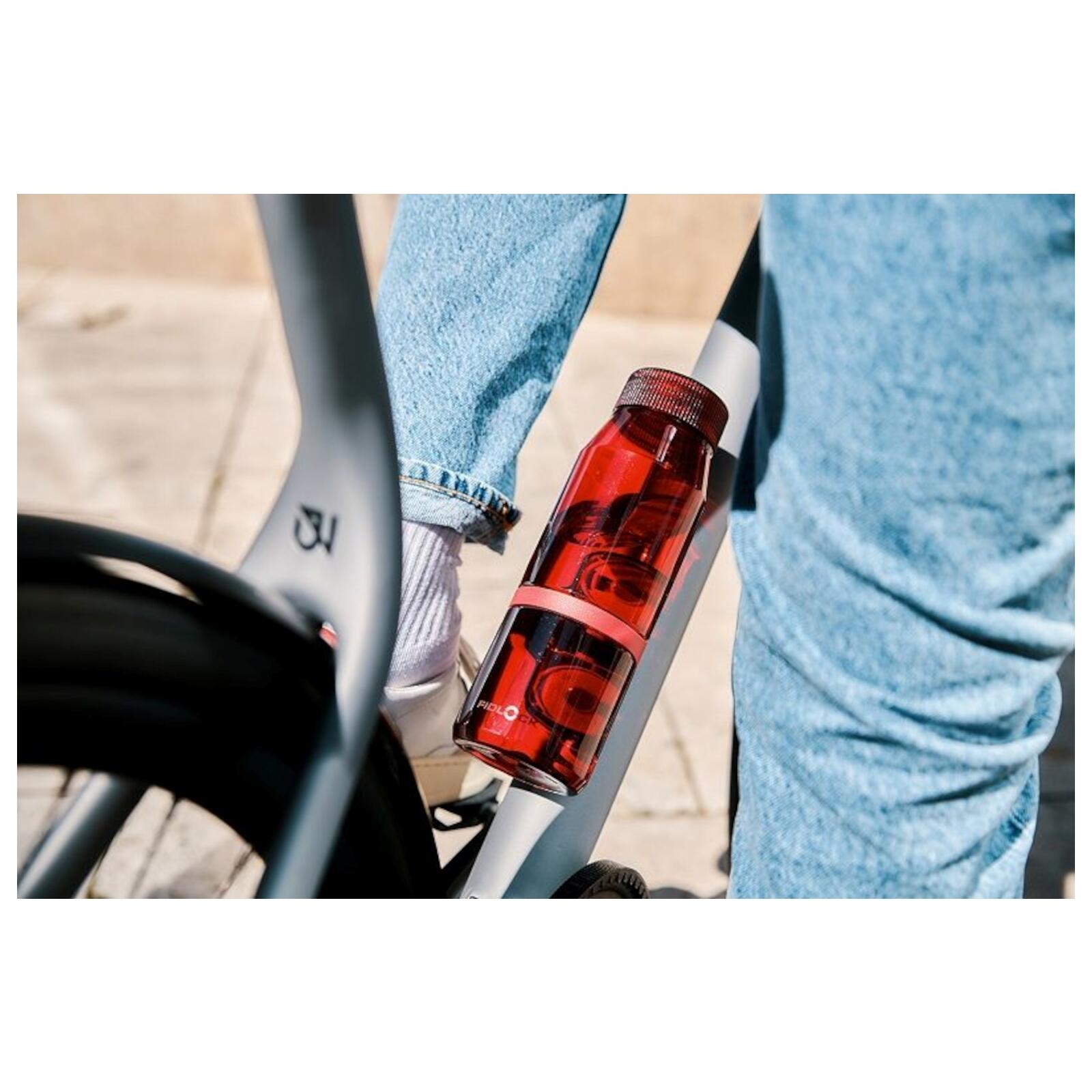 TWIST bottle 700 life Dark Red + bike base 3/7