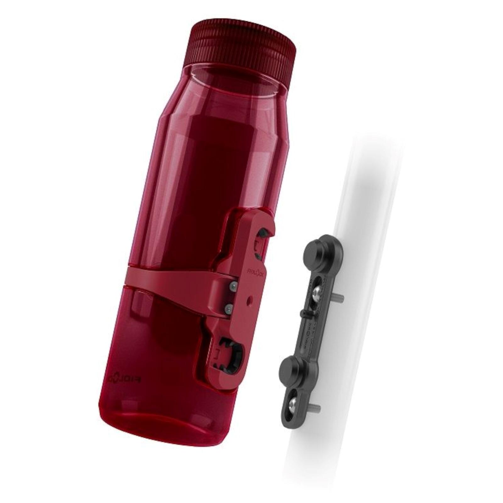 TWIST bottle 700 life Dark Red + bike base 2/7
