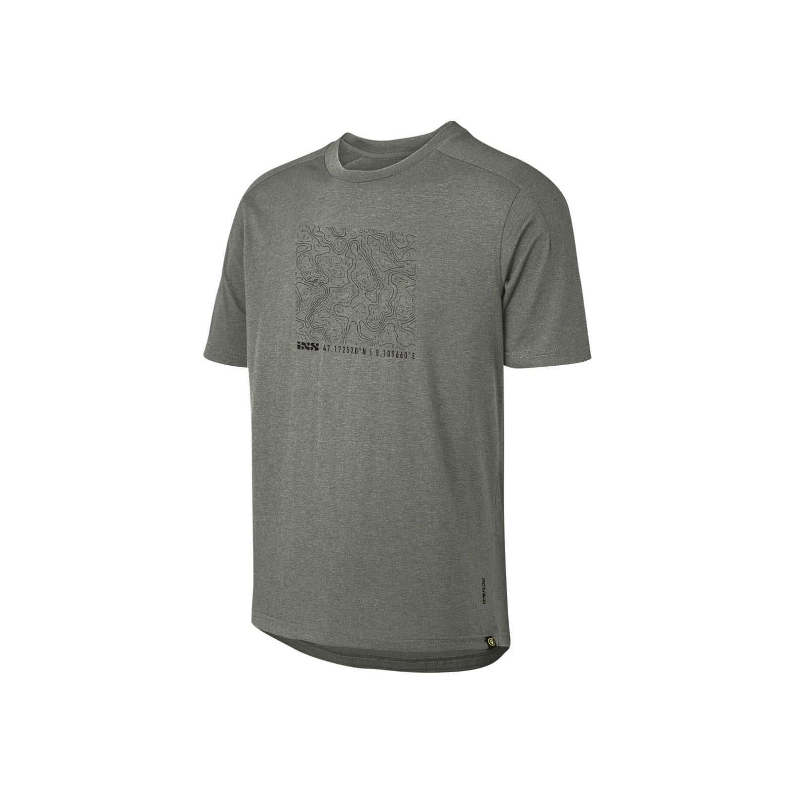 IXS Flow Tech Tee Contour grafiet