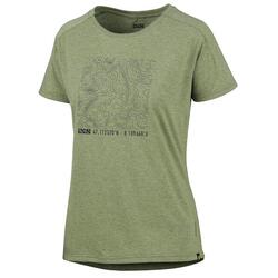 Flow Kids Tech Tee Contour Girls olive