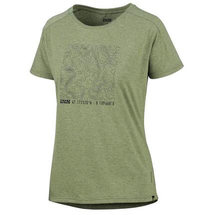 Flow Kids Tech Tee Contour Girls olive