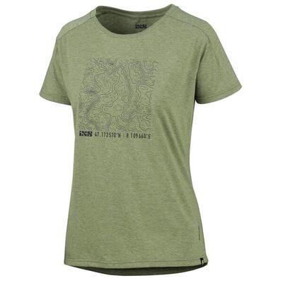 Flow vrouwen tech tee contour olijf