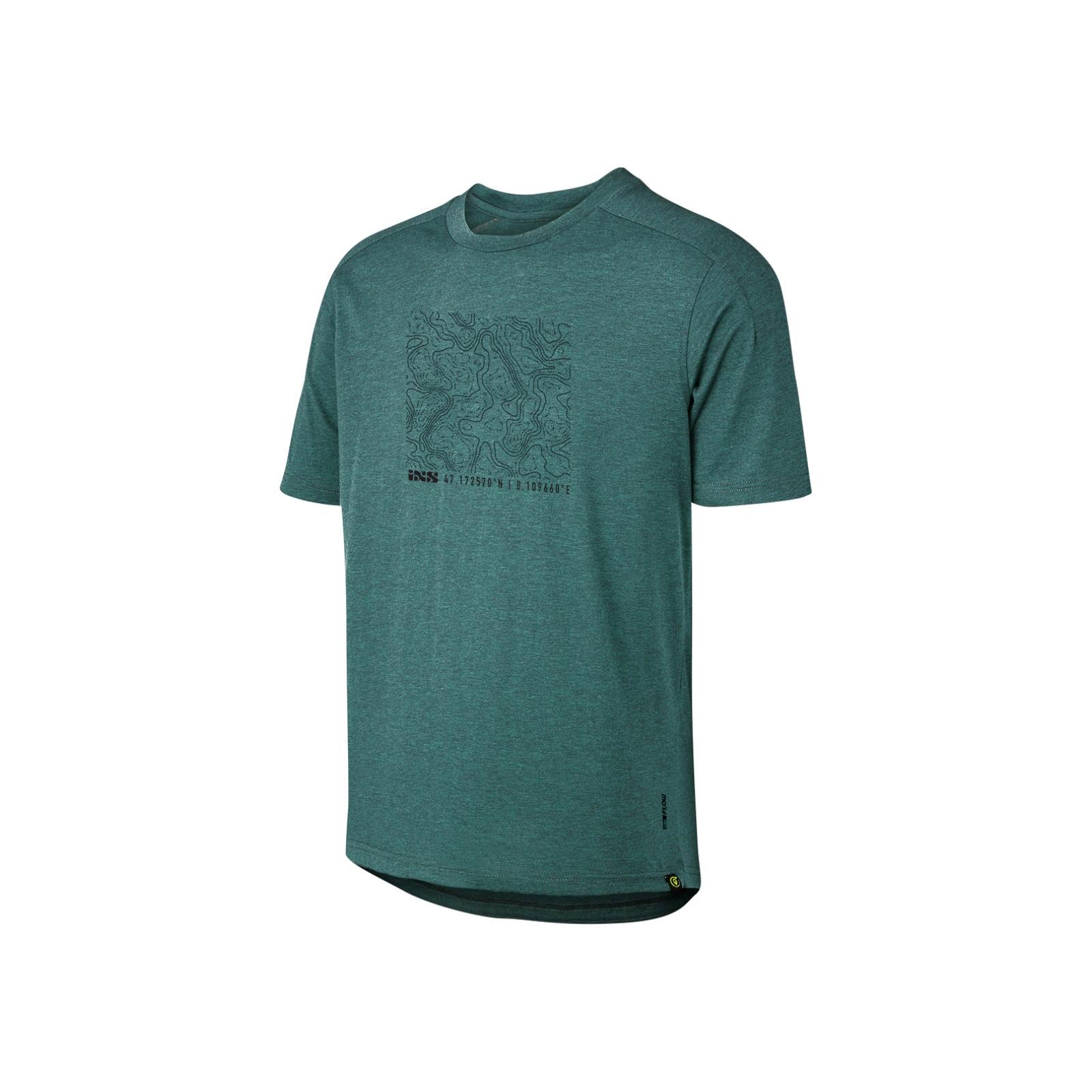 IXS Flow Tech Tee Contour everglade
