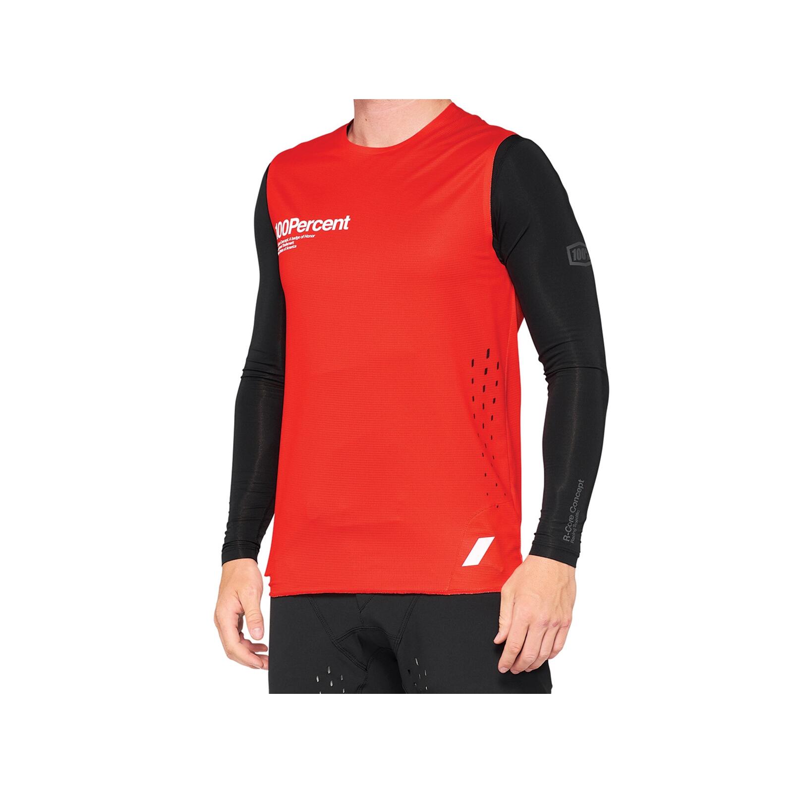 100% - R-core Concept Sleeveless Jersey - Débardeur - Rouge - Maillot Manches Longues - Rouge - 48 Xl - Decathlon