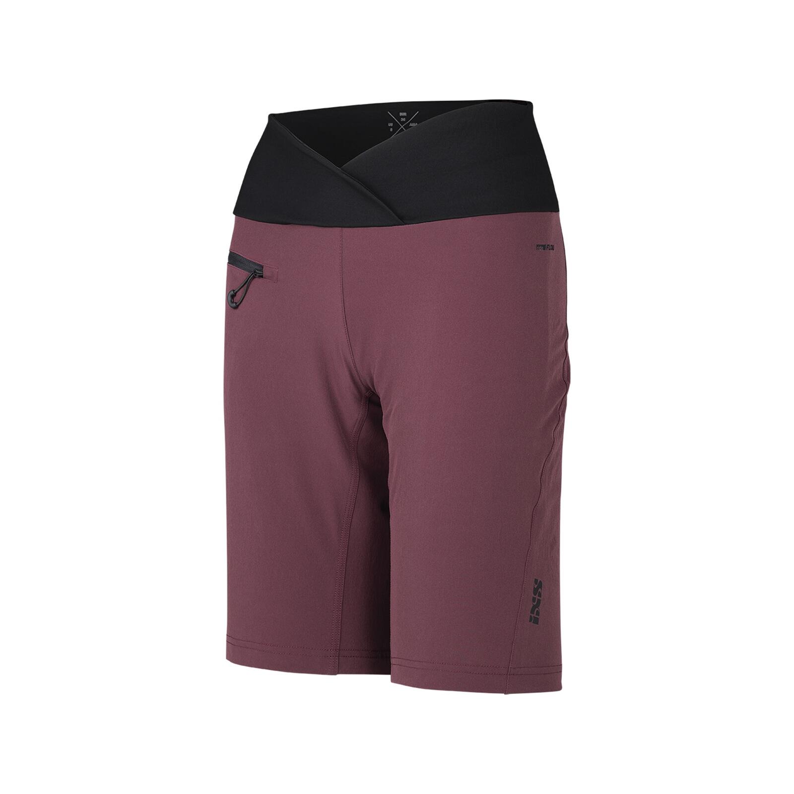 IXS Pantalones cortos Flow XTG Hip-Hugger Mujer - Raisin