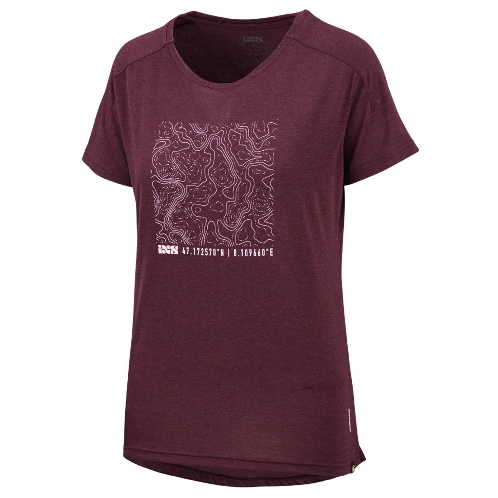 Flow Women Tech Tee Contour raisin 2/4
