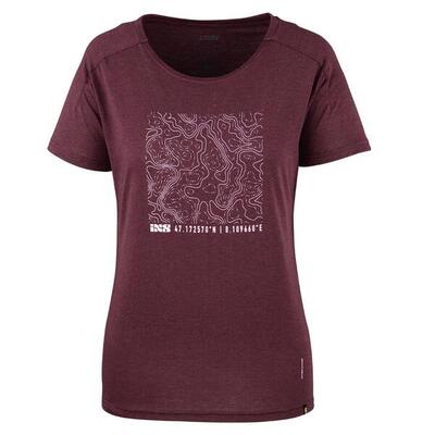 Flow vrouwen tech tee contour rozijn