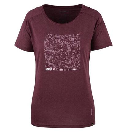 Flow Kids Tech Tee Contour raisin