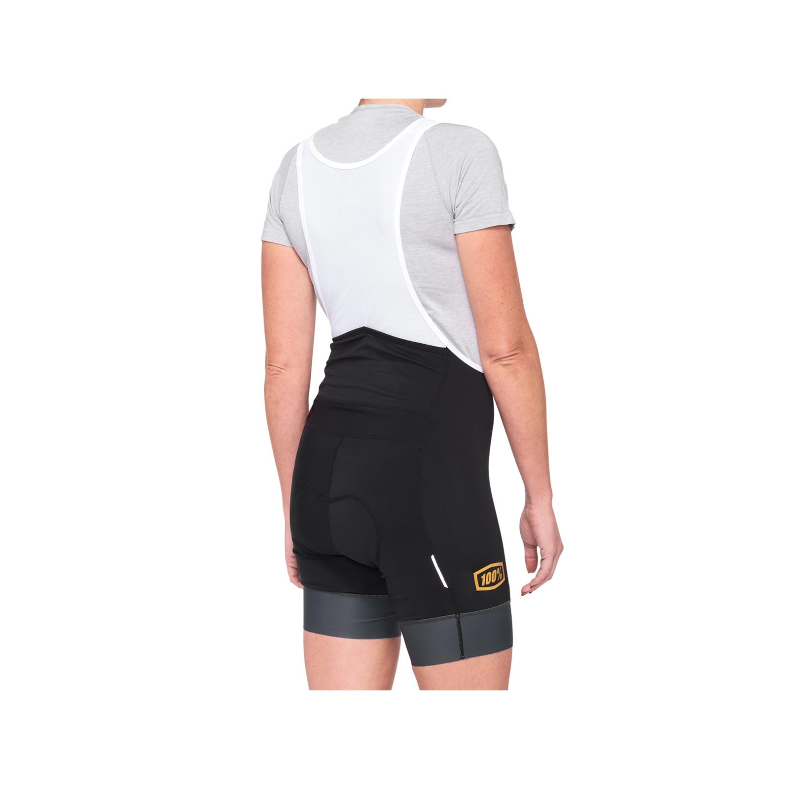 100% Exceeda Womens Bib ShortBlack/Charcoal S 2/2