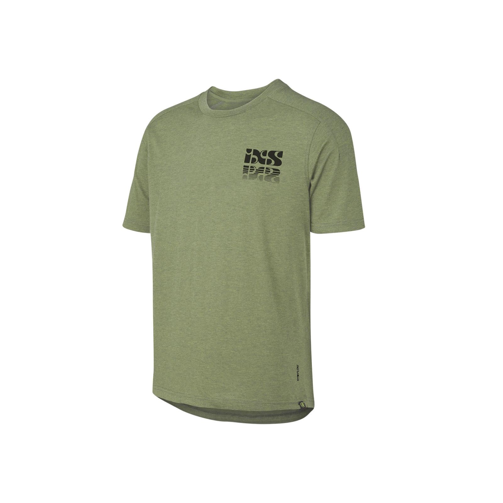 Flow Tech Tee Olive a specchio 2/4