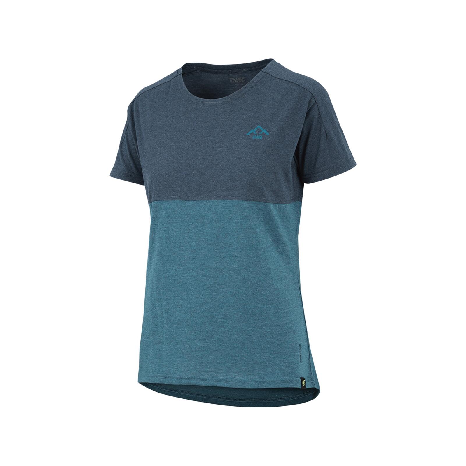 Ixs - Flow Girls Mountain Tech Tee Manches Courtes - Storm/marine - T-shirt Manches Courtes - Bleu - 32 3xs - Decathlon