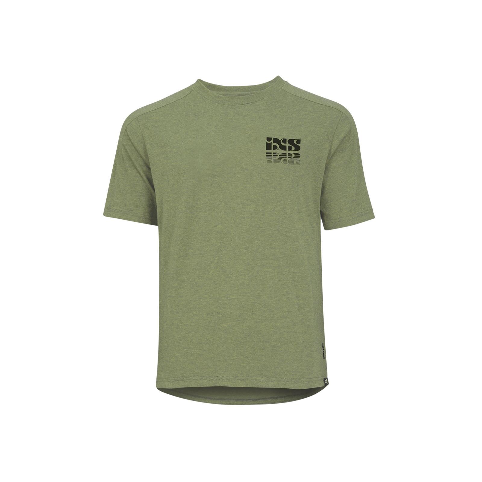 Ixs - Tee Flow Tech Mirror Olive - T-shirt Manches Courtes - 48 Xl - Decathlon