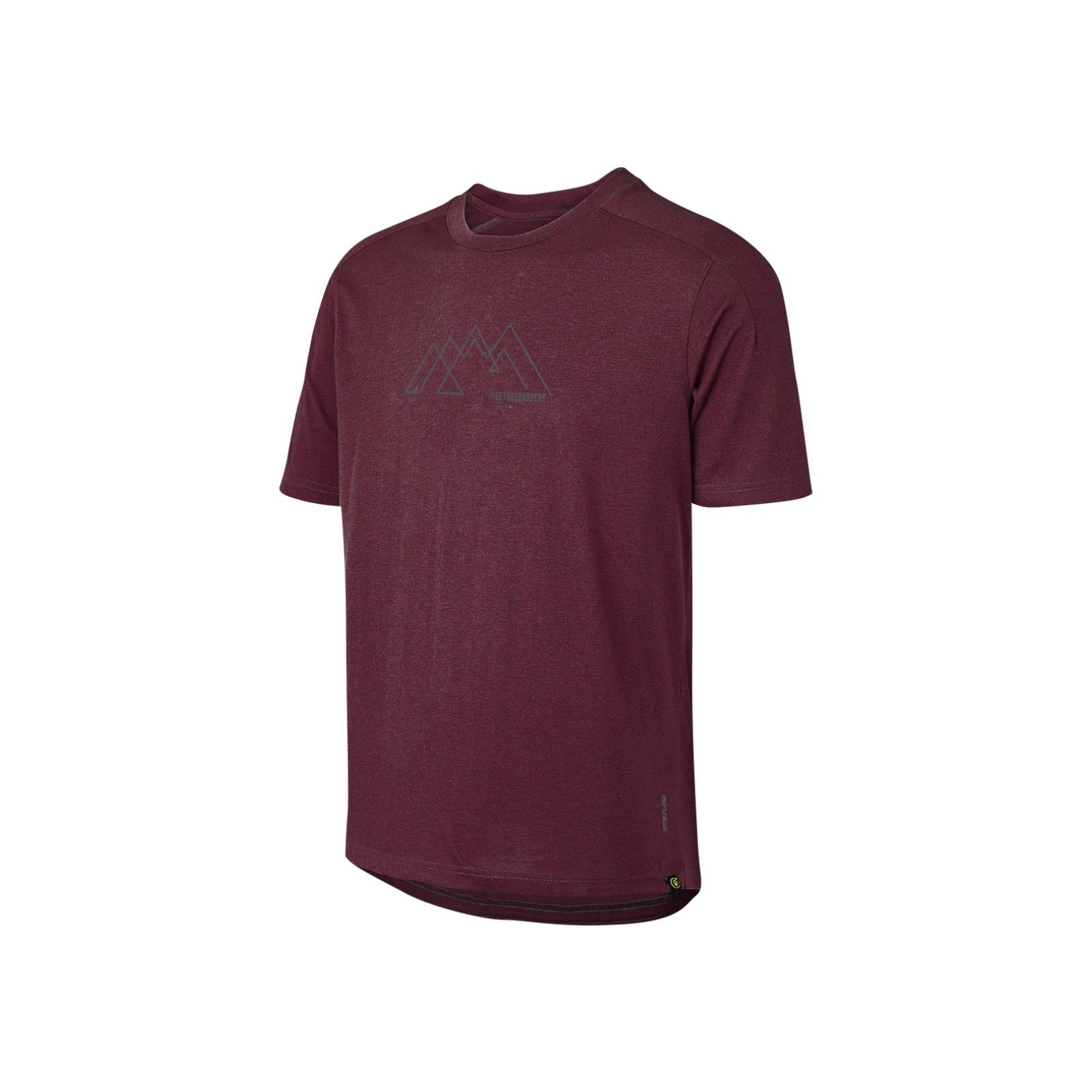 Flow Kids Tech Tee getoutandplay raisin 1/4