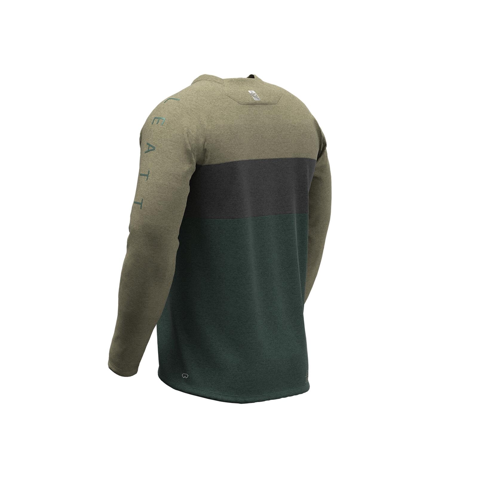 Maillot de cyclisme VTT homme GRAVITY 2.0 vert 3/4