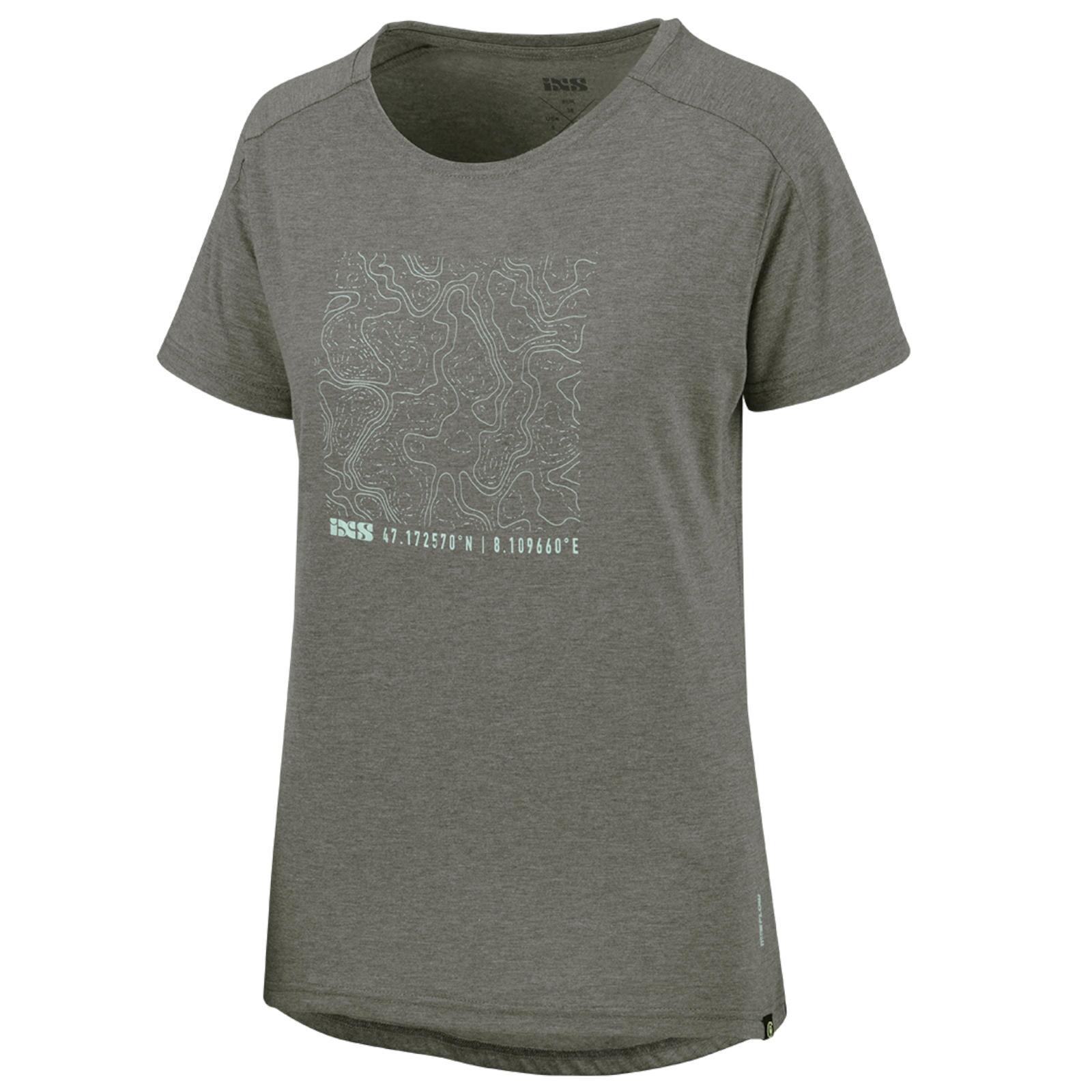 IXS Flow Kids Tech Tee Contour Meisjes grafiet