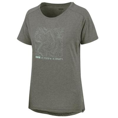 Flow vrouwen tech tee contour grafiet